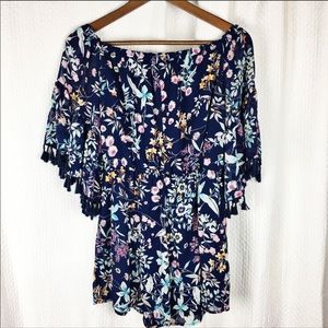 Bailey Blue Floral Women’s romper